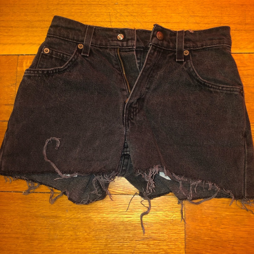 Levi Women’s Black Short Jean Shorts